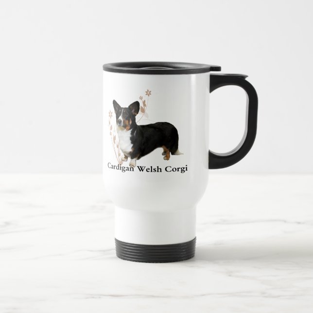 Wolljacken-Walisercorgi-Tasse Reisebecher (Rechts)