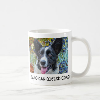 Wolljacken-WaliserCorgi Van Gogh Irises Tasse