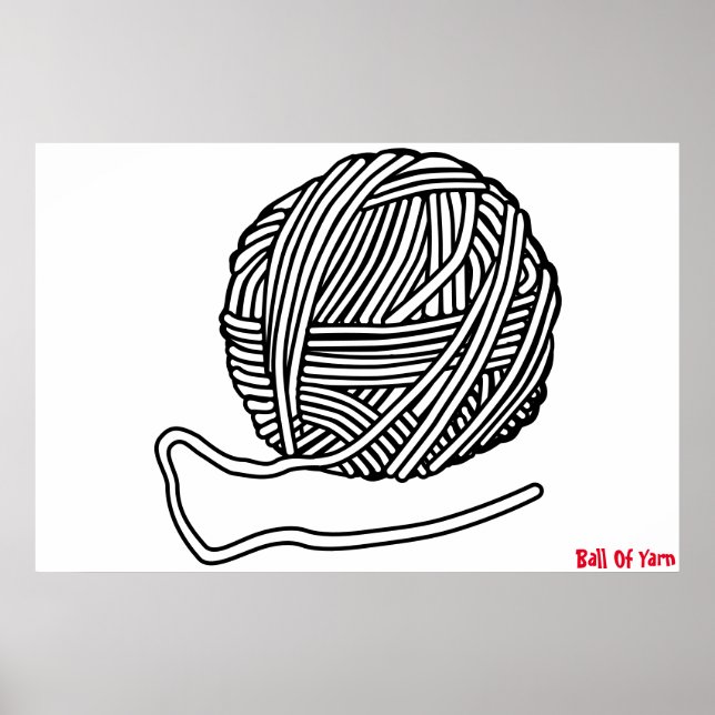 Wollknäuel Poster (Vorne)