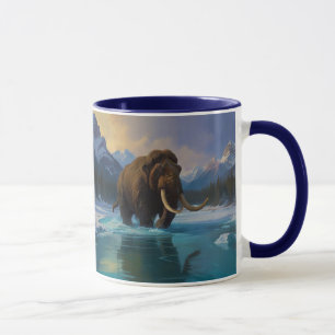 Wollmammut und Rocky Mountains Tasse