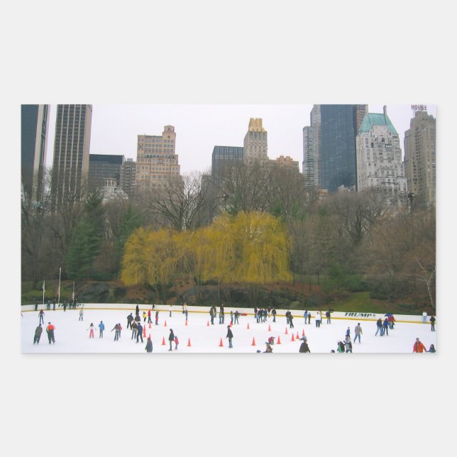 Wollman Rink Central Park NYC Ice Skaten Stickers (Vorderseite)