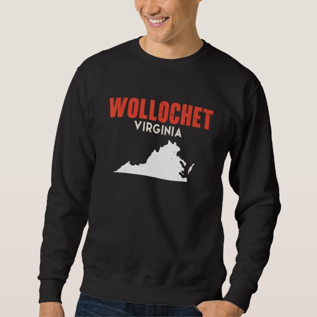 Wollochet Washington USA State America Travel Wash Sweatshirt (Vorderseite)