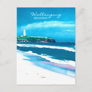 Wollongong Beach Leuchtturm NSW Postkarte