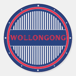 Wollongong City Pride Emblem – Australische Identi Runder Aufkleber