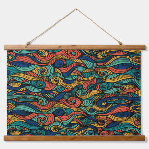 Wollpaisley Wandteppich Mit Holzrahmen