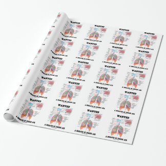 Wollte einen Atem von Frischluft (Atmungssystem) Geschenkpapier