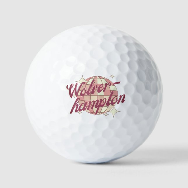 Wolverhampton UK Zubehör Golfer Golfball (Vorderseite)