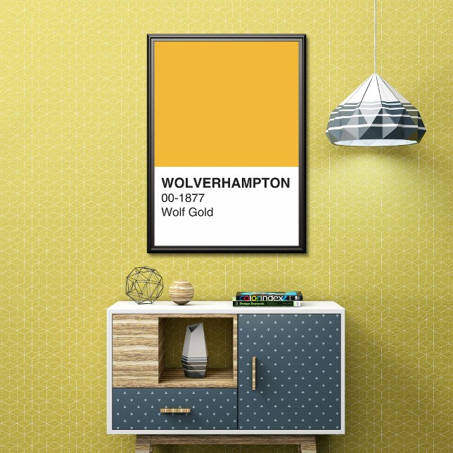 Wolverhampton Wolf Gold - Vollbreite Poster (Von Creator hochgeladen)