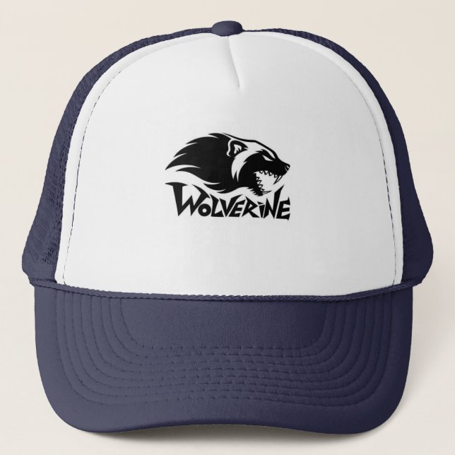 Wolverine Logo Trucker Hat Truckerkappe (Vorderseite)