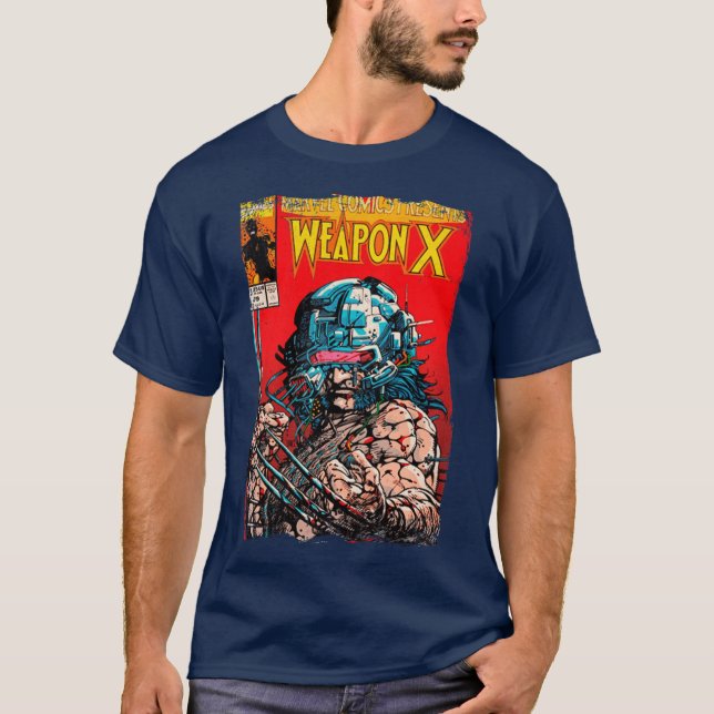 Wolverine Vintage Cover gift funny T-Shirt (Vorderseite)
