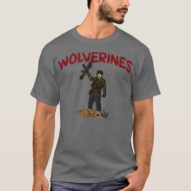 Wolverines Lustig T-Shirt (Vorderseite)
