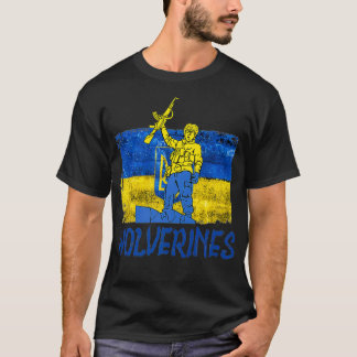 Wolverines unterstützen die Ukraine, die Ukraine-W T-Shirt