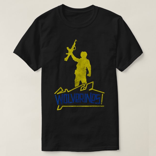 Wolverines unterstützen die Ukraine, ich stehe mit T-Shirt (Design vorne)