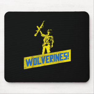 Wolverines unterstützen die Ukraine Steht mit der Mousepad