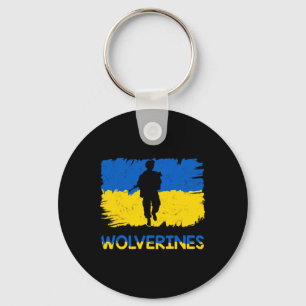 Wolverines unterstützen die Ukraine Unterstützen S Schlüsselanhänger