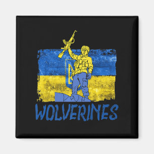 Wolverines unterstützen UkraineUkraine Wolverines Magnet