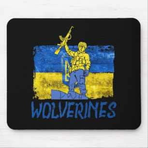 Wolverines unterstützen UkraineUkraine Wolverines  Mousepad