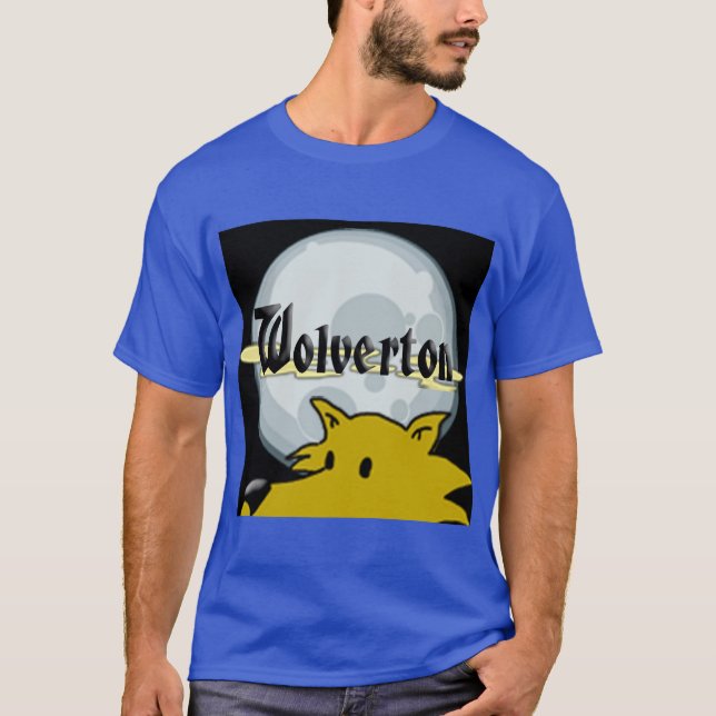 Wolverton-Logo Herren dunkles T-Shirt (Vorderseite)