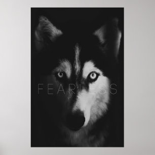Wolves Fearless Principe Wall Art Poster