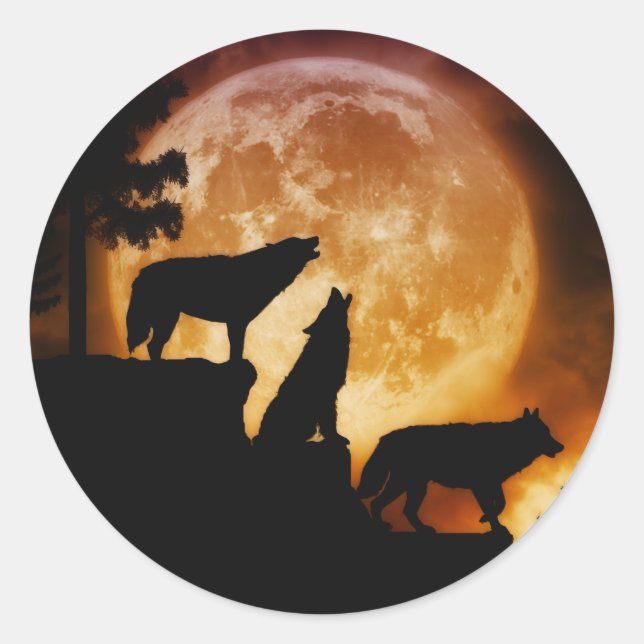 Wolves Peak Stickers (Vorderseite)