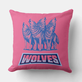 Wolves Throw Pillow Kissen