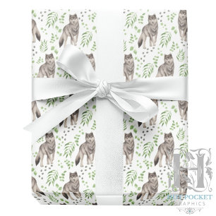 Wolves Wrapping Paper Geschenkpapier