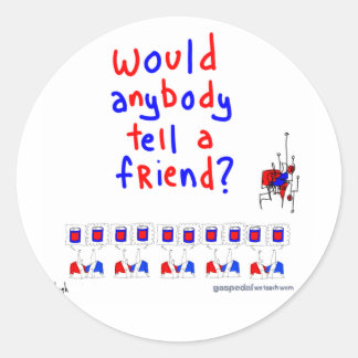 WOM-Aufkleber Runder Aufkleber