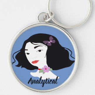 Woman analytical schlüsselanhänger