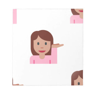 woman emoji notizblock