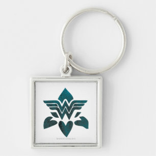 Woman-Grunge-Logo Schlüsselanhänger