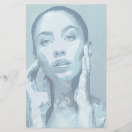 "Woman in Blue"  Briefpapier