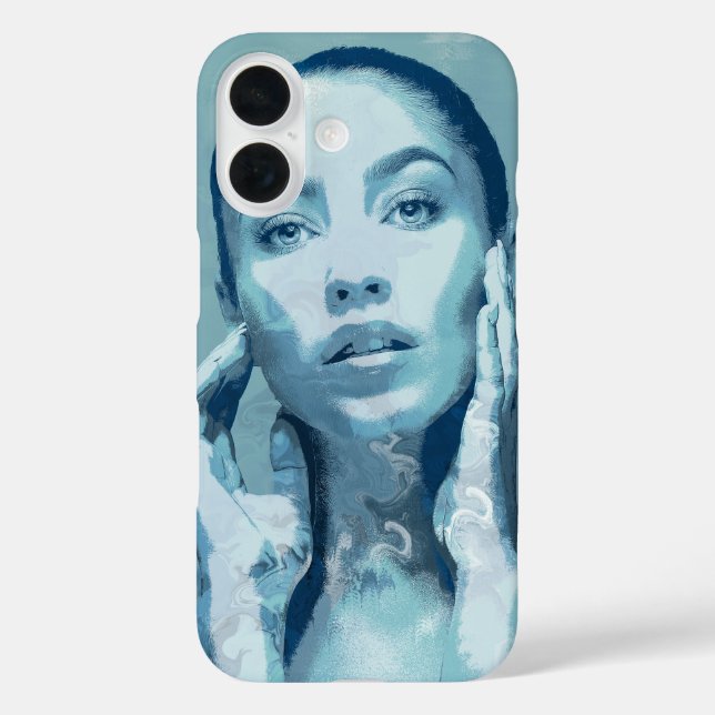 "Woman in Blue" Case-Mate iPhone Hülle (Rückseite)