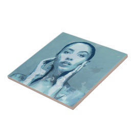 "Woman in Blue" Fliese