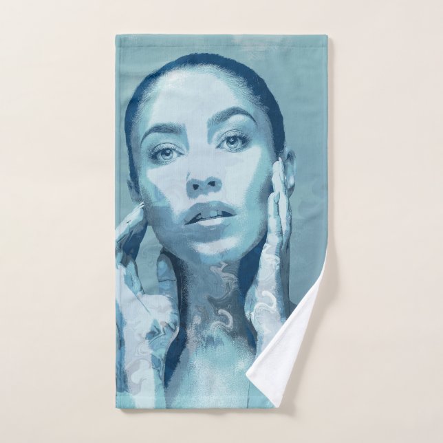 "Woman in Blue"  Handtuch (Handtuch)
