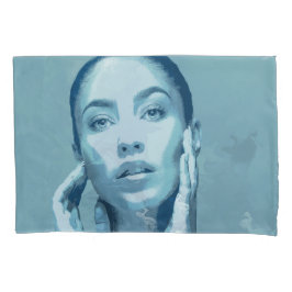 "Woman in Blue" Kissenbezug