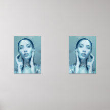 "Woman in Blue" Poster mat