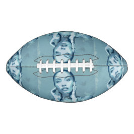 "Woman in Blue" Premium Canvas Football