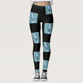"Woman in Blue" Premium Canvas Leggings