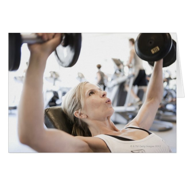 Woman Lifting Weights (Vorderseite (Horizontal))