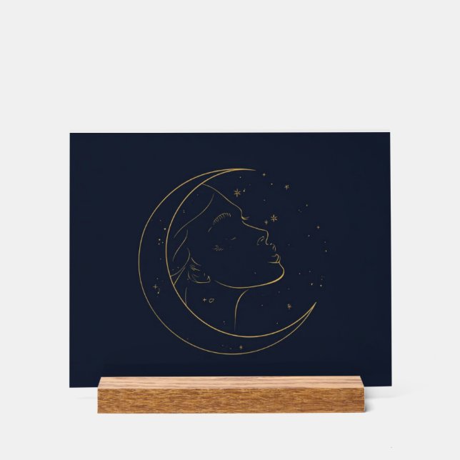 Woman Line Art Personalized Poster (Vorderseite)