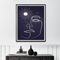 Woman Line Modern Mid Century Art