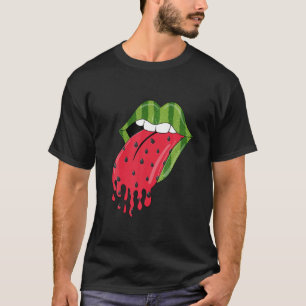 Woman Lip Melon Mama Watermelon T-Shirt