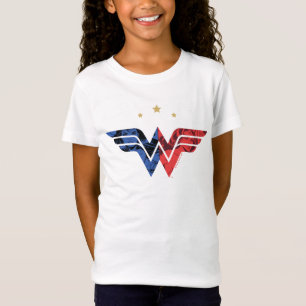 Woman Modern & Retro Comic Overlay-Logo T-Shirt