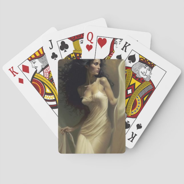 Woman portrait  spielkarten (Rückseite)