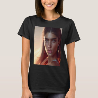 Woman Radiant Glow Glowing Look Colors Yellow Suns T-Shirt
