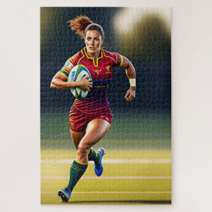 Woman Rugby Player 1014 Stück Jigsaw Puzzle