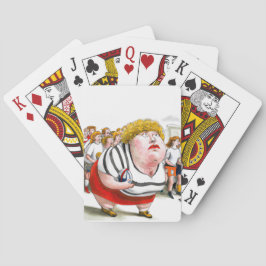 Woman Rugby Player - Spielkarten