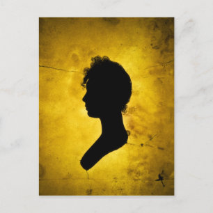 "Woman Silhouette" postcard Postkarte