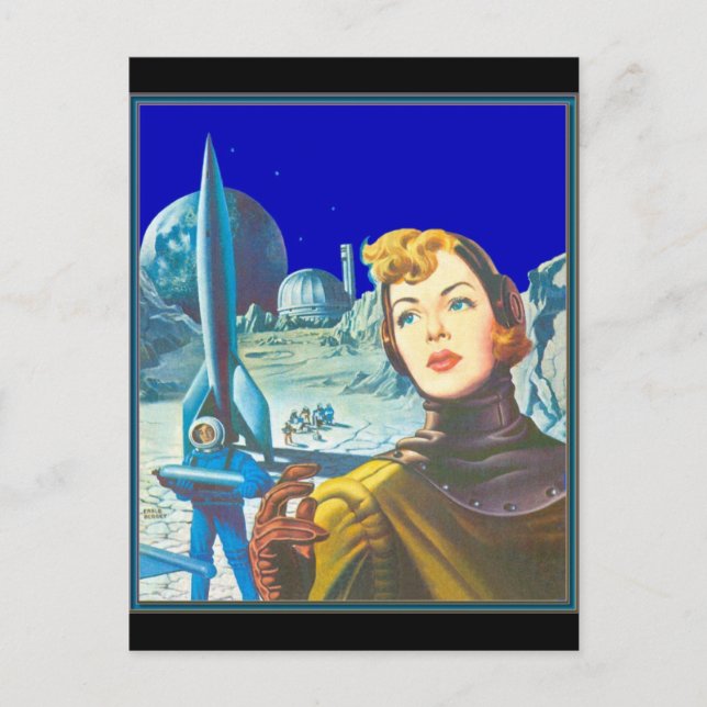 Woman Space Cadet Postkarte (Vorderseite)