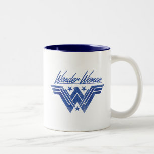 Woman Stacks Symbol Zweifarbige Tasse